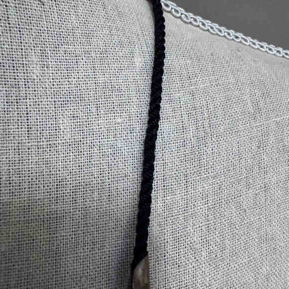 Vintage ‘90s Real Leather, Metal and Rope Necklace - Picture 4 of 8